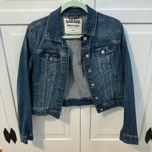 EUC Garage Blue Denim Jean Jacket Medium Classic Fit